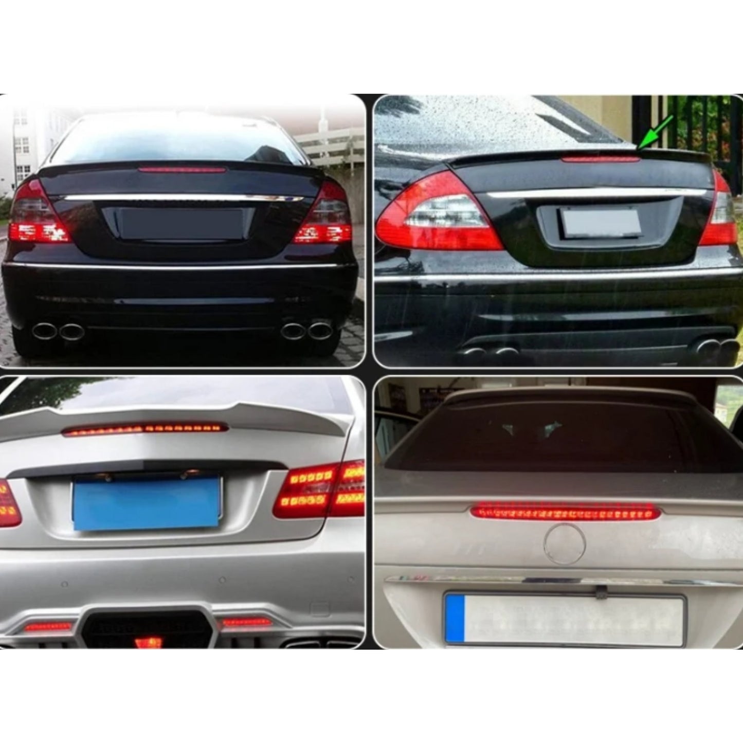 CrazyTheGod E-CLASS W211/S211 2003-2006 LED Rear Tail Third Brake Light Red for Mercedes-Benz