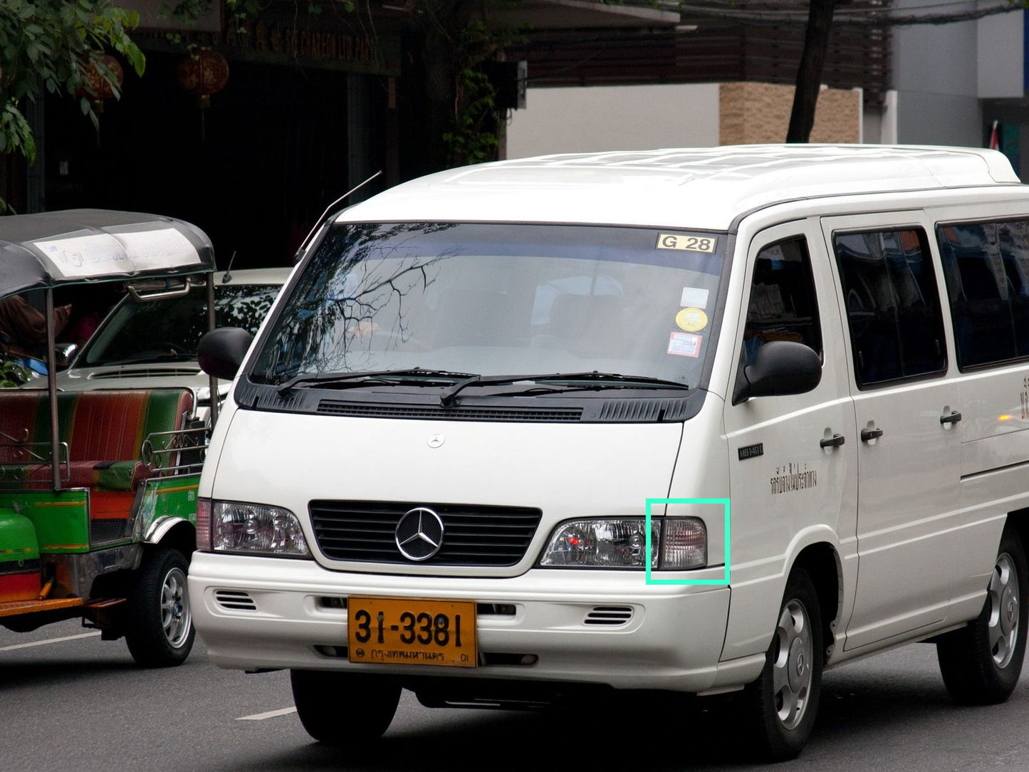 CrazyTheGod MB100/MB140 631/661 1999-2004 Minibus/VAN 4D ไฟมุมใสโครเมียมสำหรับ Mercedes-Benz