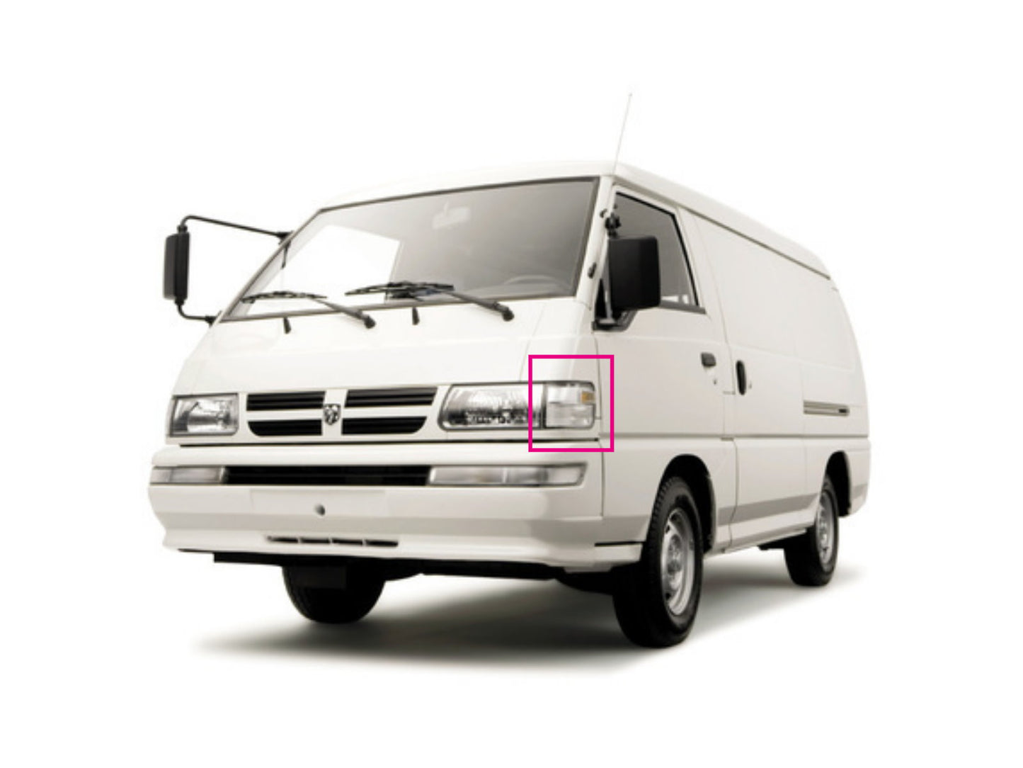 CrazyTheGod Sportpac L300 1999-Hiện tại VAN 4D Clear Corner Light Chrome/Xám cho Mitsubishi