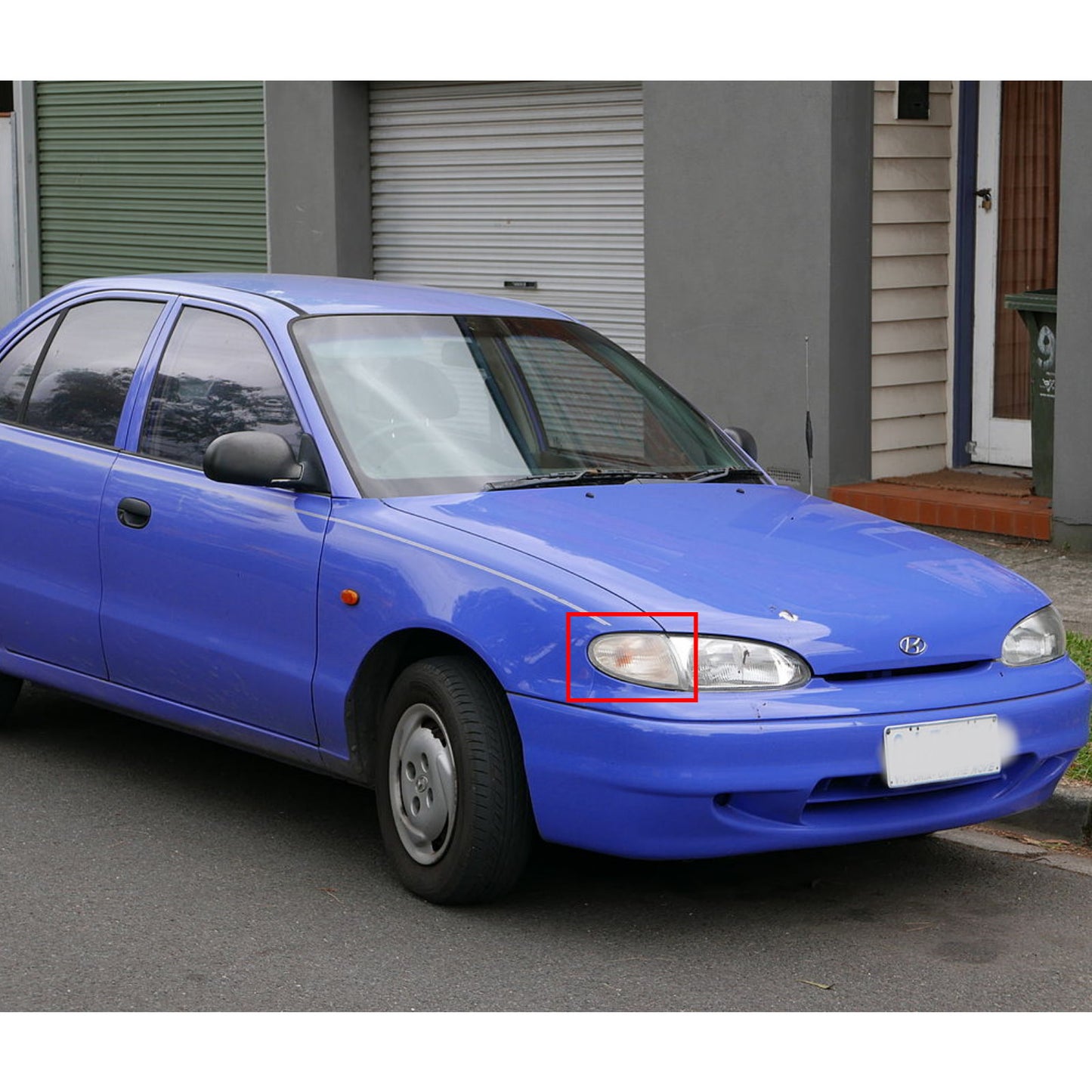 CrazyTheGod Pony 1998-1999 Sedan/Hatchback 4D/5D ไฟมุมใสโครเมียมสำหรับ HYUNDAI