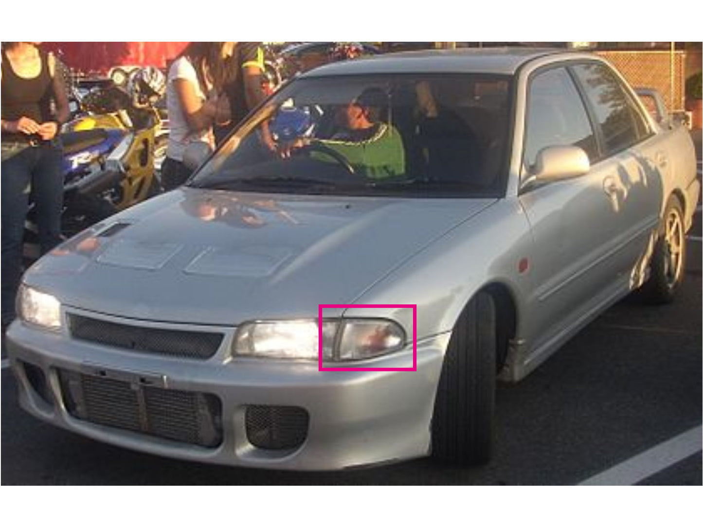 CrazyTheGod LANCER EVOLUTION EVO 1 2 3 1992-1996 Sedan 4D ไฟมุมใส สีเหลืองอำพัน/เหลือง สำหรับ Mitsubishi