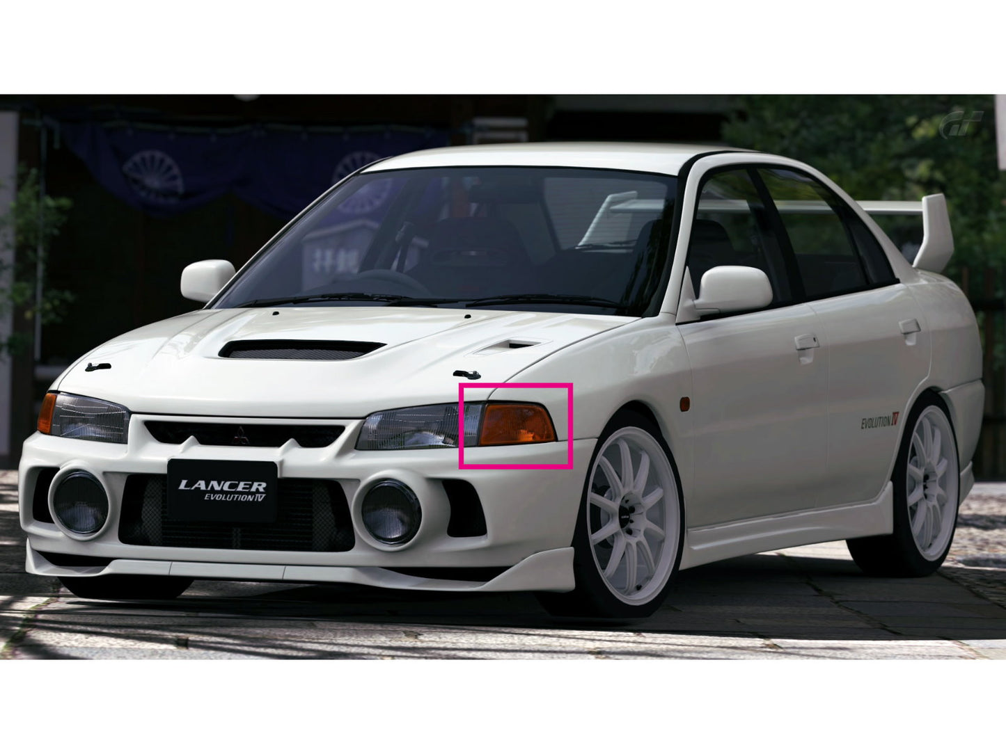 CrazyTheGod Evolution IV 1996-1998 Pre-Facelift Sedan 4D Clear Corner Light Yellow for Mitsubishi