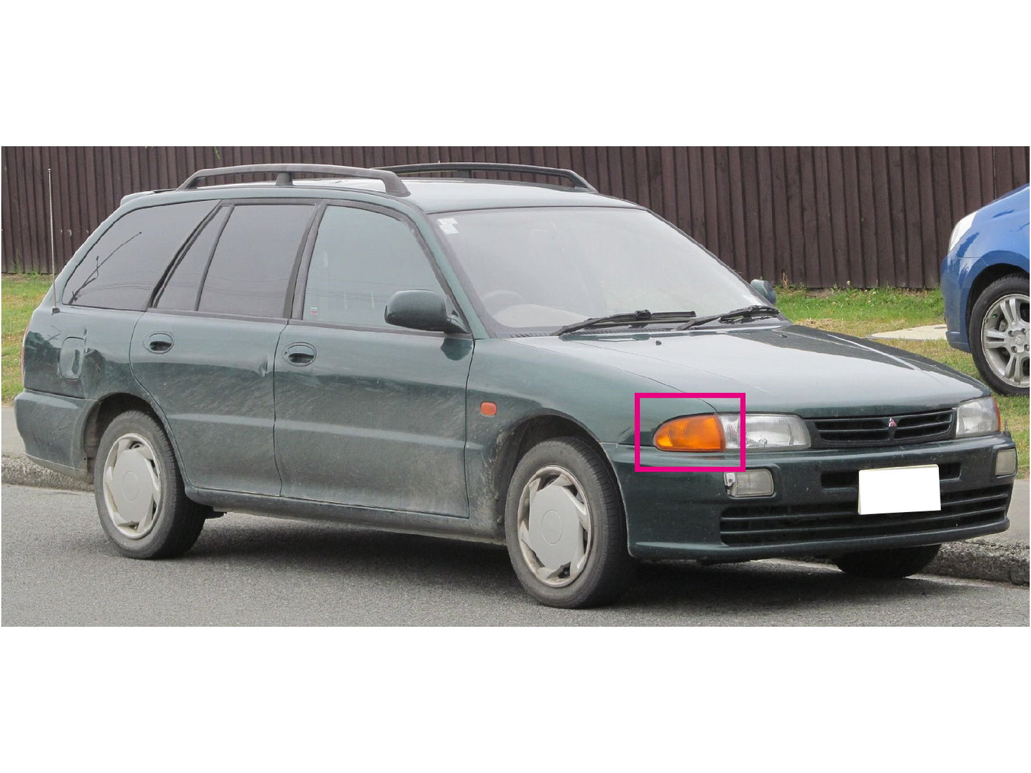 CrazyTheGod LANCER Fifth generation 1992-1995 Sedan/Wagon 4D/5D Clear Corner Light Amber/Yellow for Mitsubishi