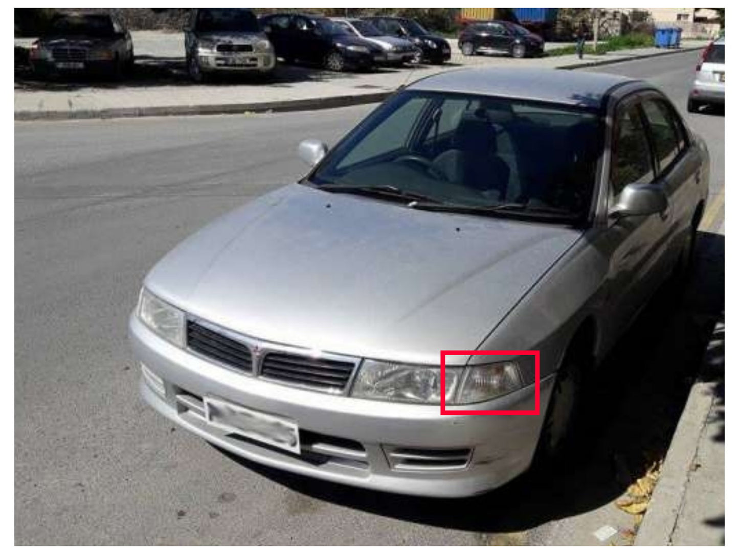 CrazyTheGod MIRAGE 1998-2001 Sedan 4D ไฟมุมใสโครเมียม สำหรับ Mitsubishi