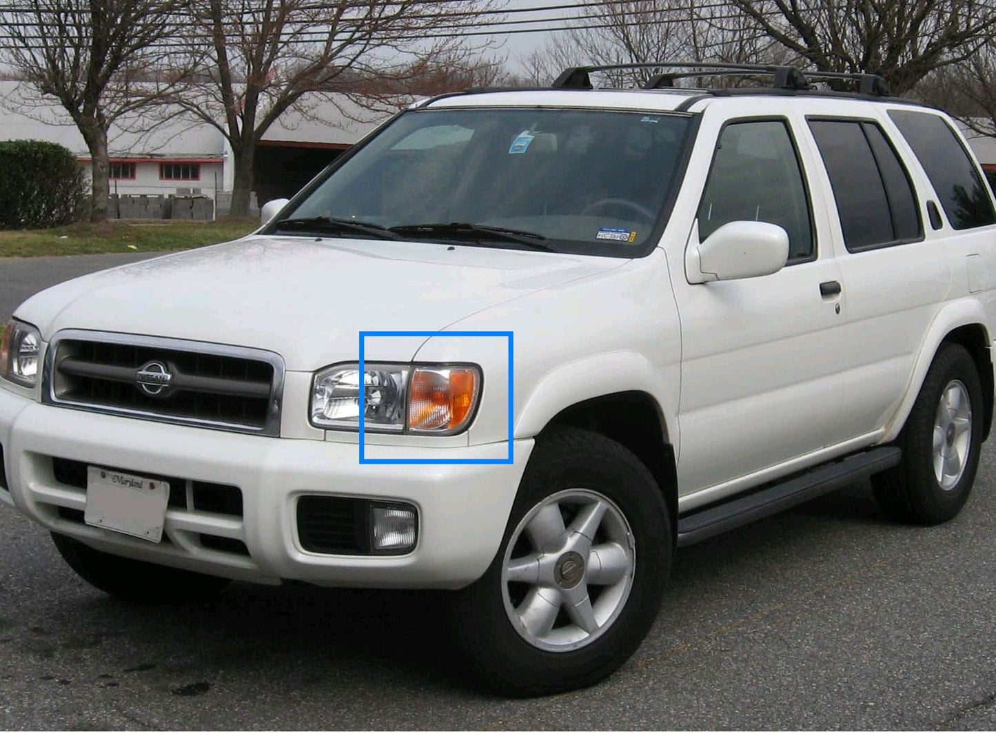 CrazyTheGod PATHFINDER R50 ไฟมุมใสโครเมียม 5D รุ่นที่สอง สำหรับรถ SUV ปี 2000-2004 สำหรับ NISSAN