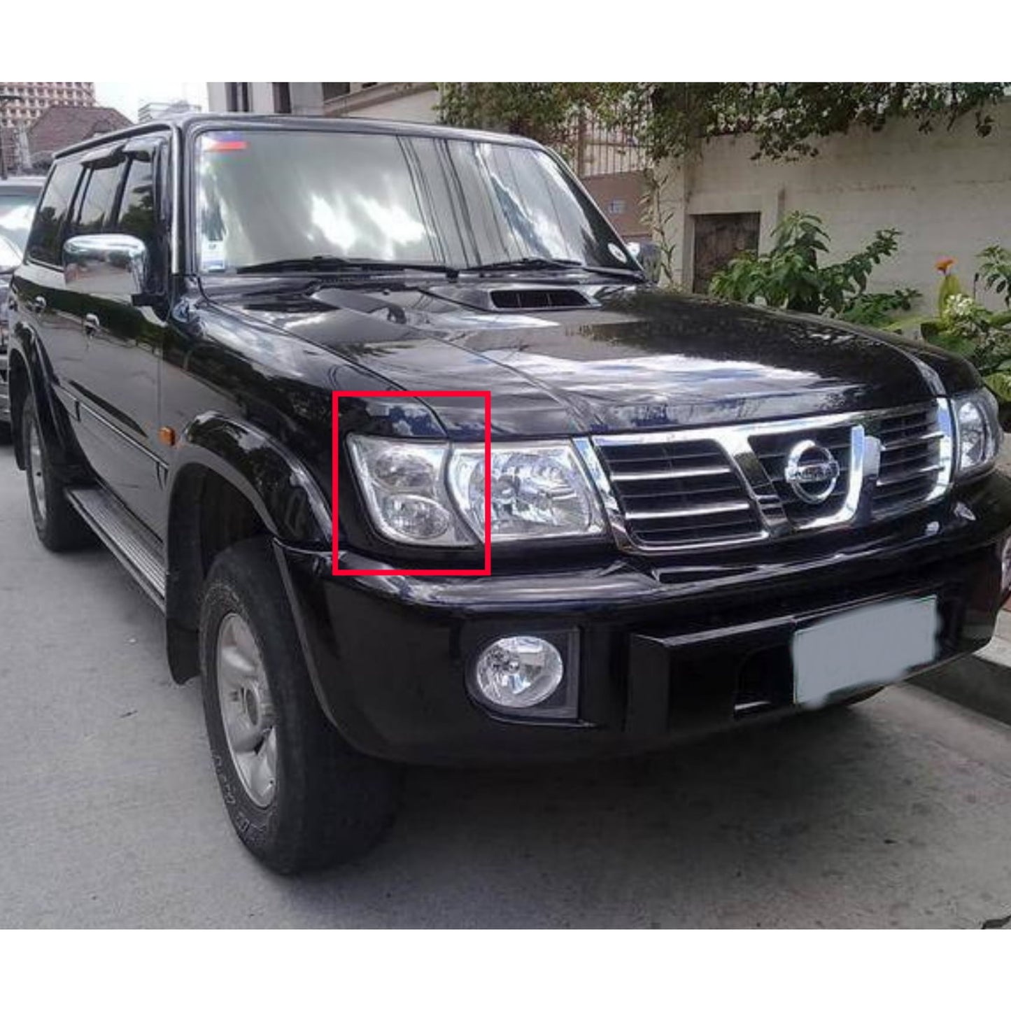 CrazyTheGod Patrol GU3 Y61 Thế hệ thứ năm 2001-2007 Wagon/SUV 5D Đèn góc trong suốt V2 Chrome cho NISSAN