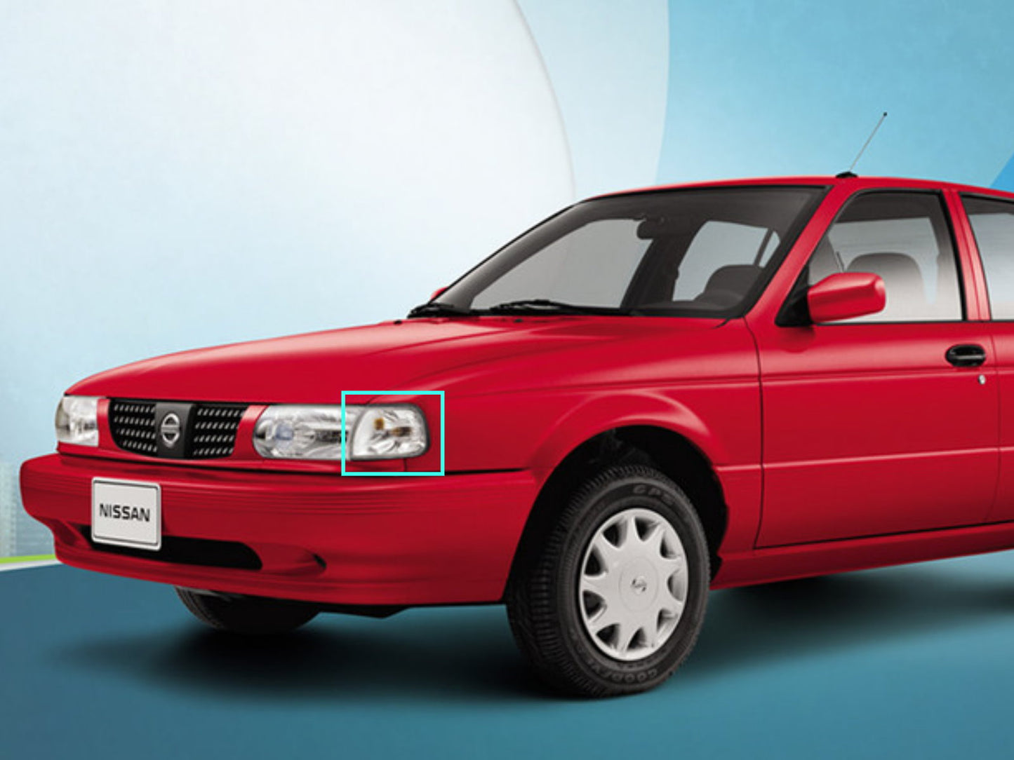 CrazyTheGod Sentra B13 Thế hệ thứ ba 1995-2017 Sedan/Coupe 2D/4D Đèn góc trong suốt V2 Chrome cho NISSAN
