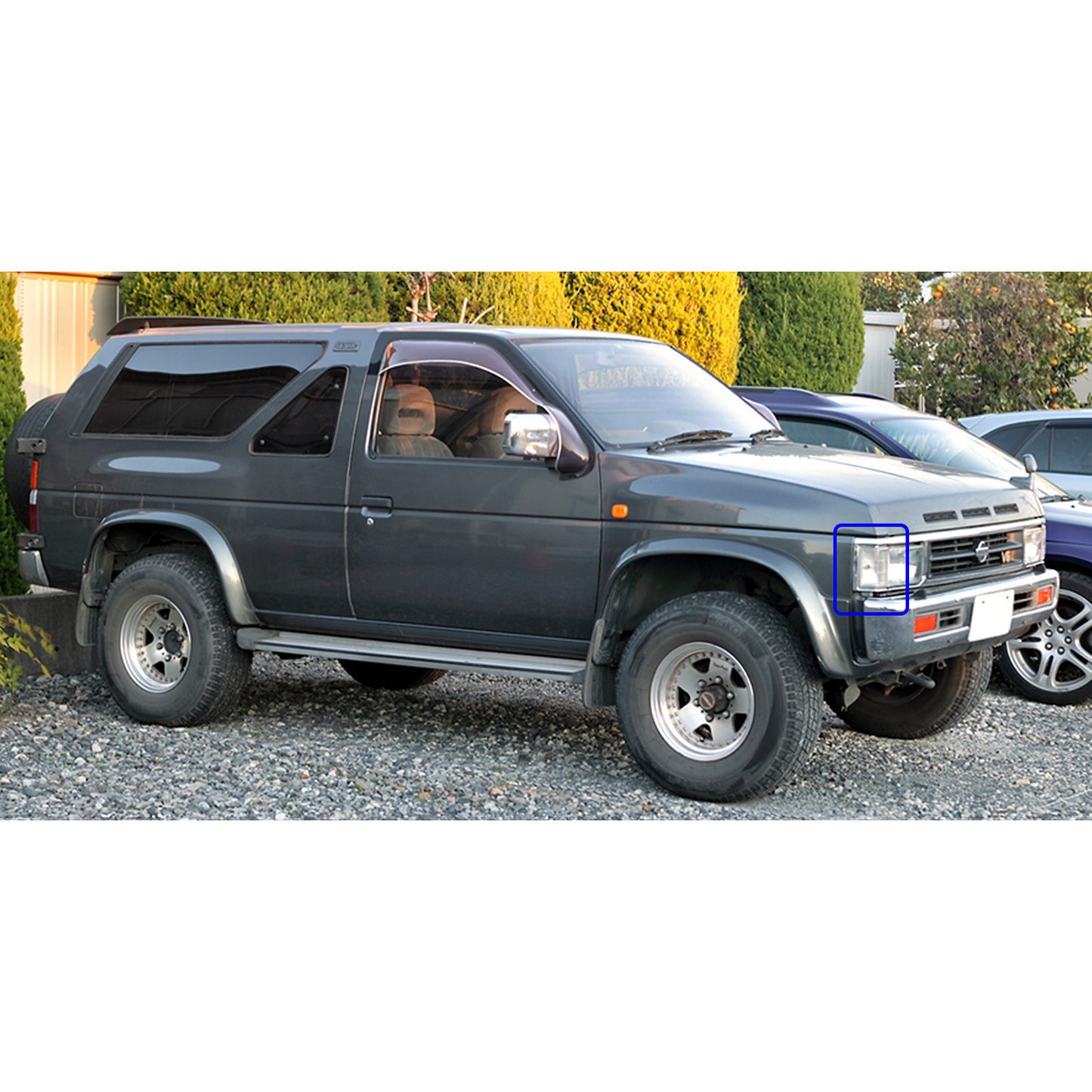 CrazyTheGod TERRANO 1993-1996 SUV 2D/4D Đèn góc trong suốt mạ crôm cho NISSAN