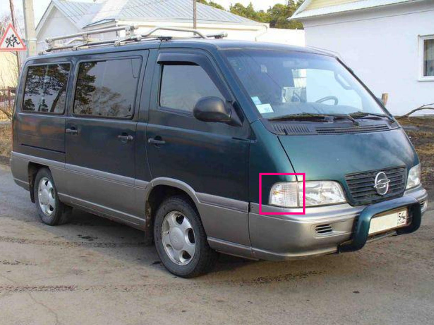CrazyTheGod Istana 1995-2004 Minibus/VAN 4D ไฟมุมใสโครเมียมสำหรับ SsangYong