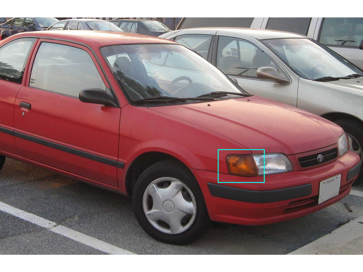 CrazyTheGod TERCEL L50 Fifth generation 1994-1999 Pre-Facelift Sedan 4D Clear Corner Light Chrome for TOYOTA