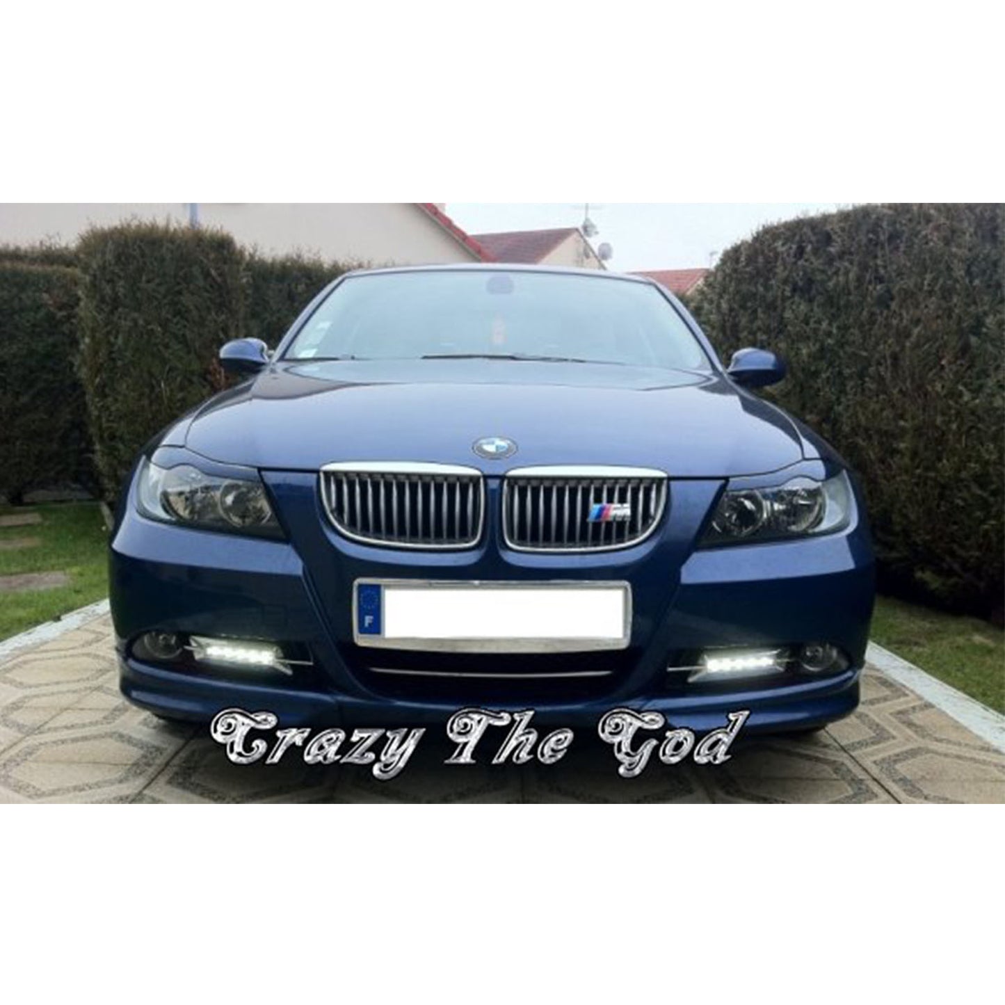 CrazyTheGod 3-Series E90 Fifth generation 2005-2011 Sedan 4D LED DRL Daytime Running Light Lamp Chrome for BMW