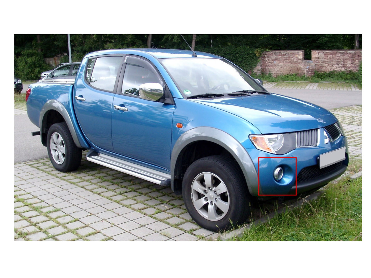 CrazyTheGod HUNTER 2005-present DRL LED GLASS Fog Light Lamp for MITSUBISHI