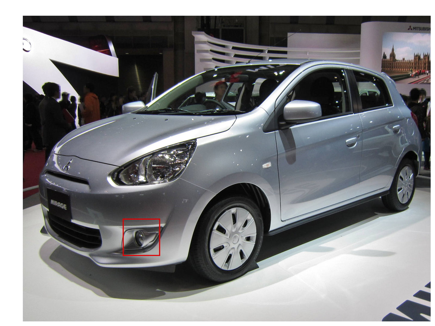 CrazyTheGod MIRAGE 2012-ปัจจุบัน ไฟตัดหมอก LED DRL สำหรับ Mitsubishi
