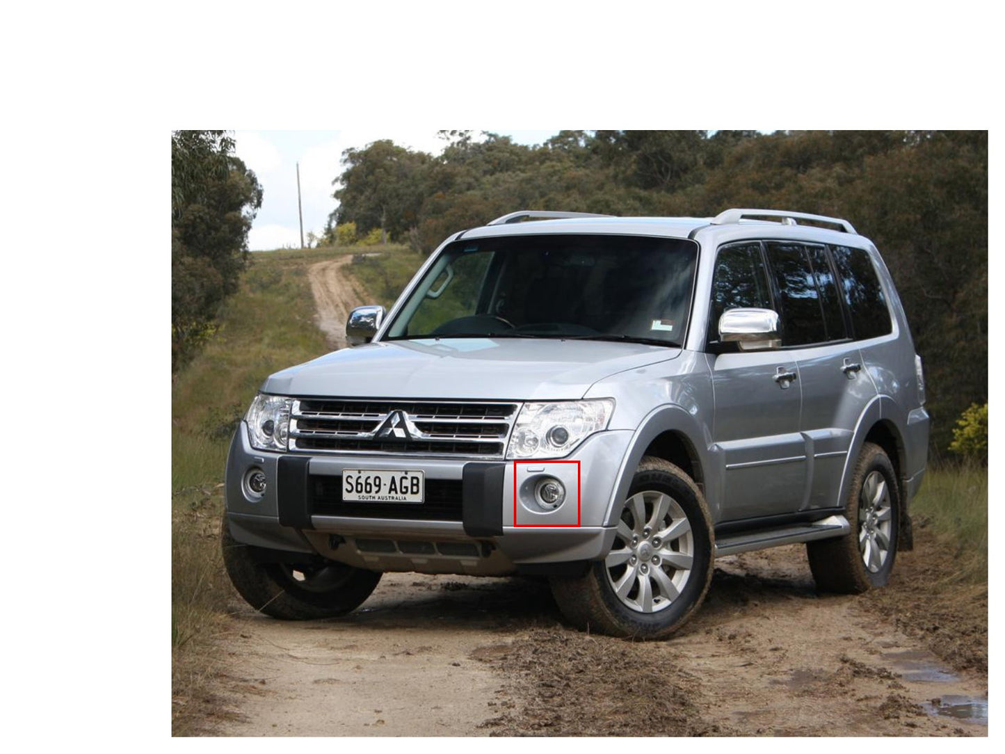 CrazyTheGod PAJERO 2006-ปัจจุบัน ไฟตัดหมอก LED DRL สำหรับ Mitsubishi