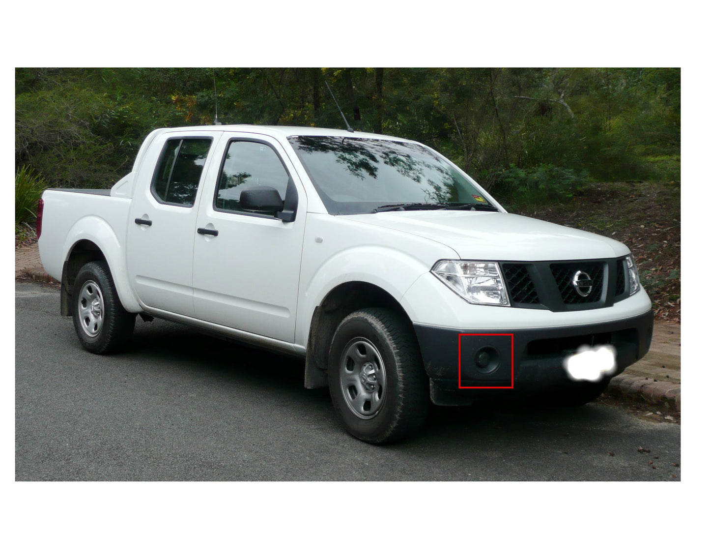 CrazyTheGod FRONTIRE 2004-present DRL LED GLASS Fog Light Lamp for NISSAN