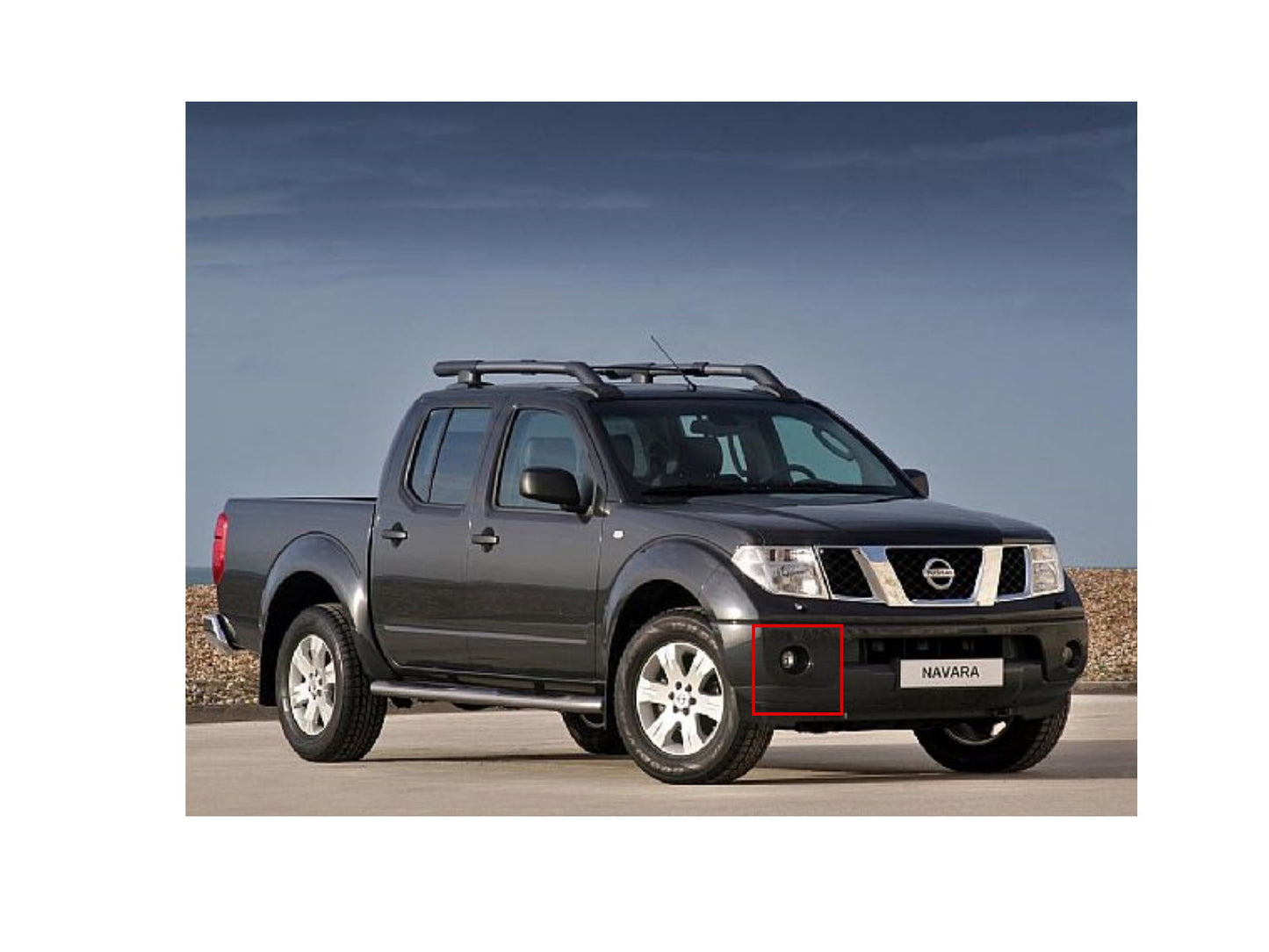 CrazyTheGod NAVARA 2004-present DRL LED GLASS Fog Light Lamp for NISSAN