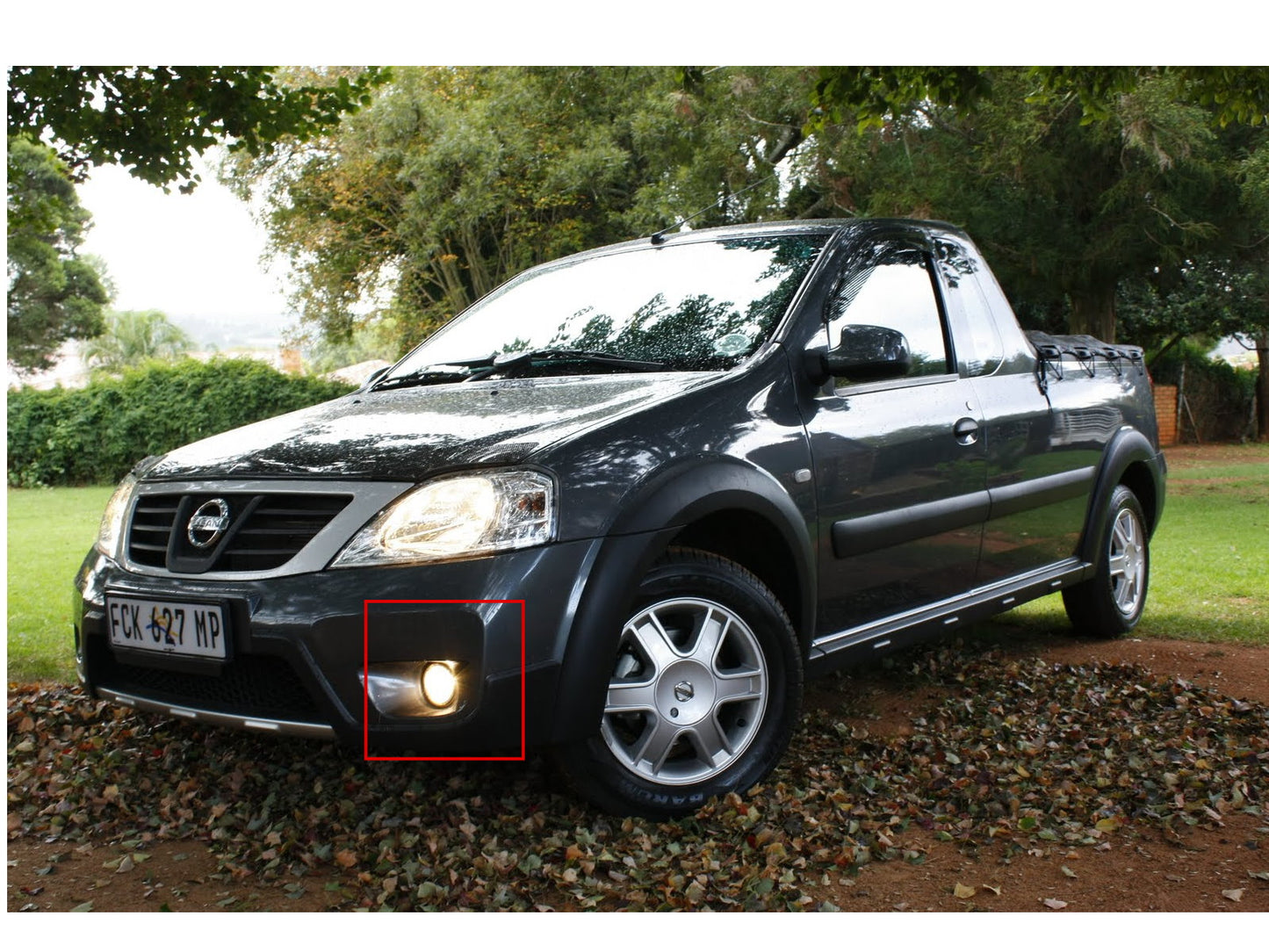 CrazyTheGod NP200 2004-2008 ไฟ DRL LED ไฟตัดหมอกสำหรับ NISSAN