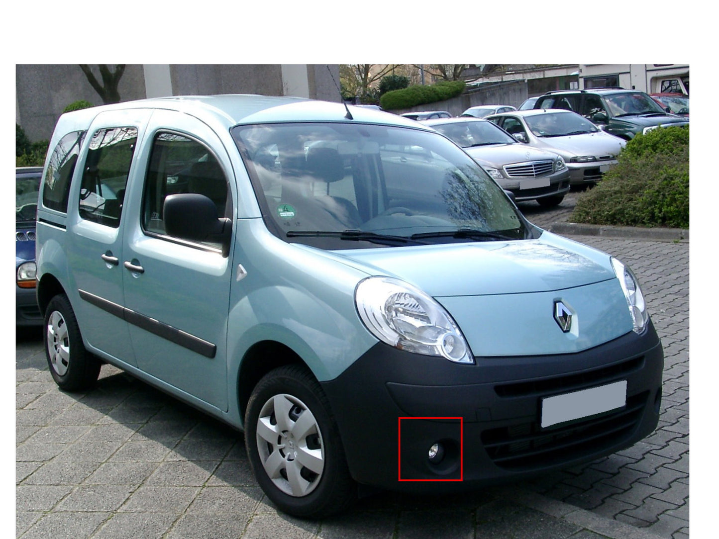 CrazyTheGod KANGOO 20008-ปัจจุบัน ไฟตัดหมอก DRL LED แบบกระจกสำหรับ RENAULT