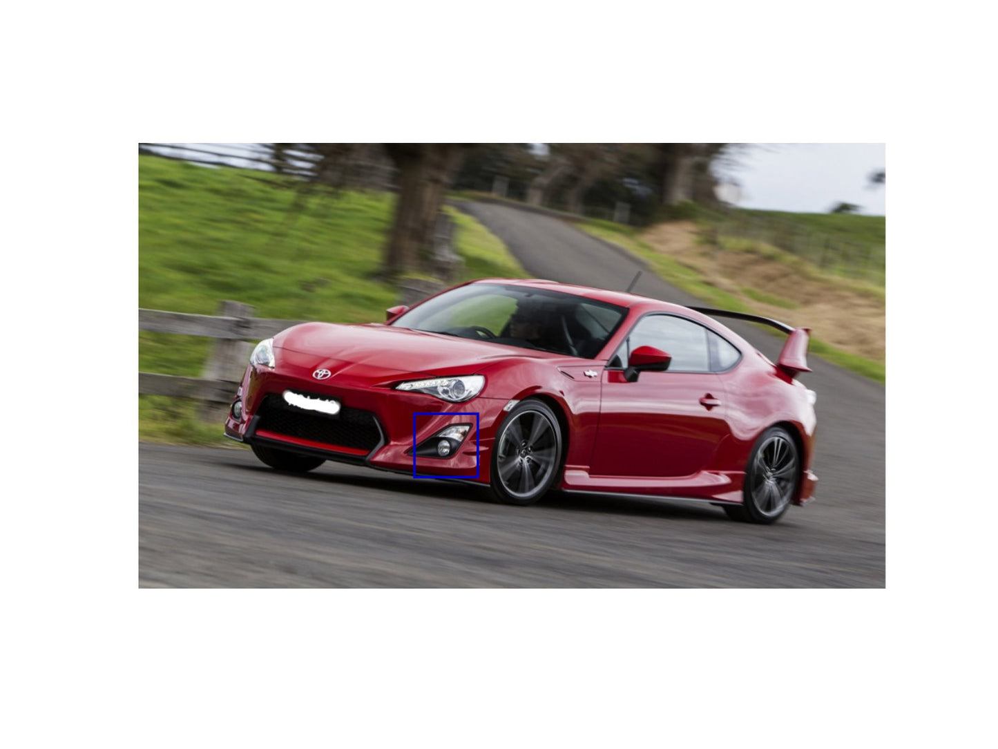 CrazyTheGod GT86 2012-ปัจจุบัน ไฟตัดหมอก LED DRL สำหรับ TOYOTA