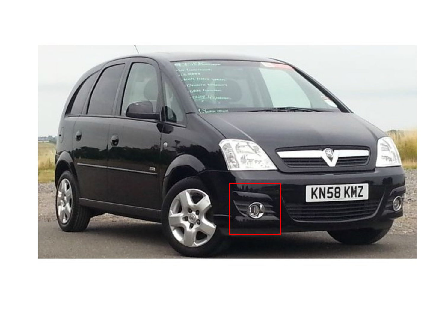 CrazyTheGod MERIVA 2003-2010 DRL LED GLASS Fog Light Lamp for VAUXHALL