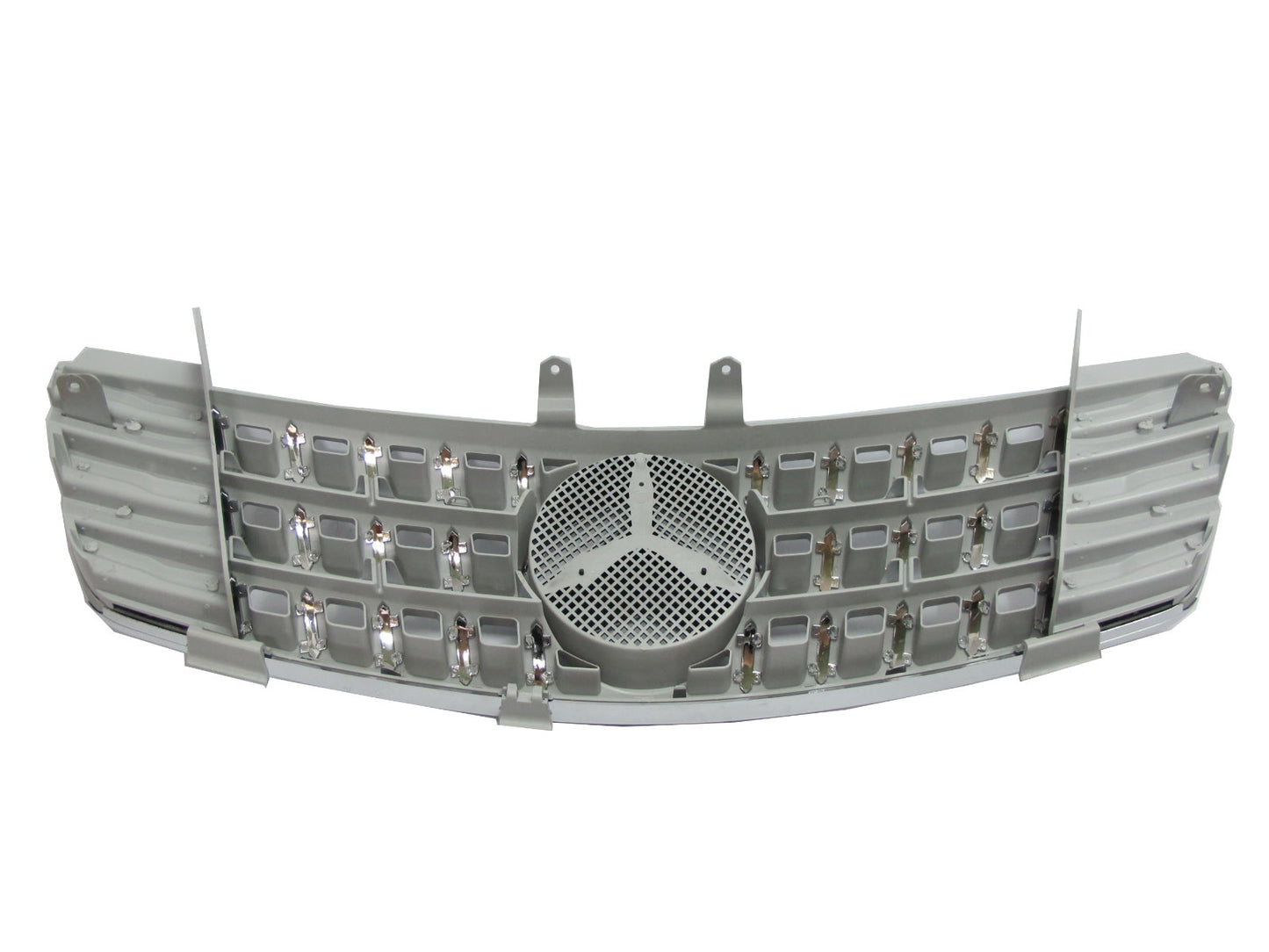 CrazyTheGod W164 2005-2009 Pre-Facelift GRILLE/GRILL 3FIN CHROME/SILVER for Mercedes-Benz