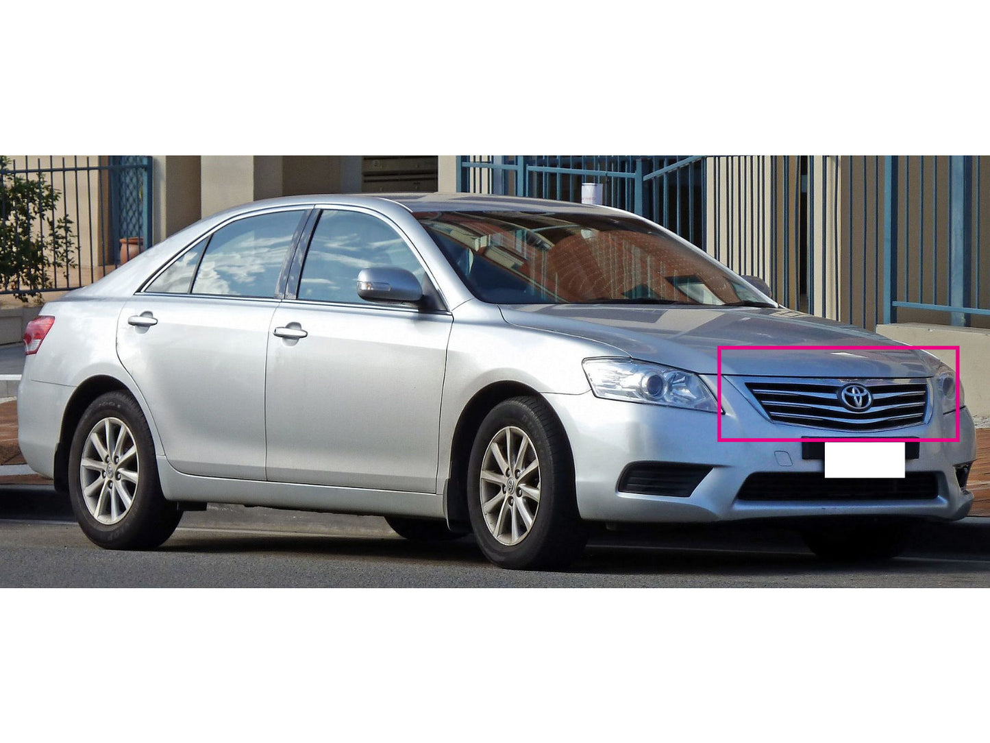 CrazyTheGod AURION XV40 2009-2011 FACELIFT Sedan 4D 4FIN GRILLE/GRILL Chrome for TOYOTA