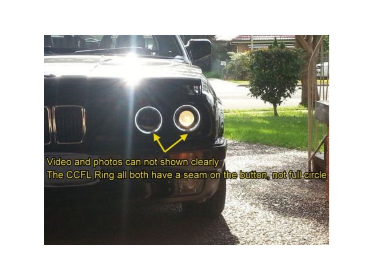 CrazyTheGod 7-Sieres E32 Second generation 1986-1994 Sedan 4D CCFL Projector Headlight Headlamp Chrome EUROPE for BMW RHD