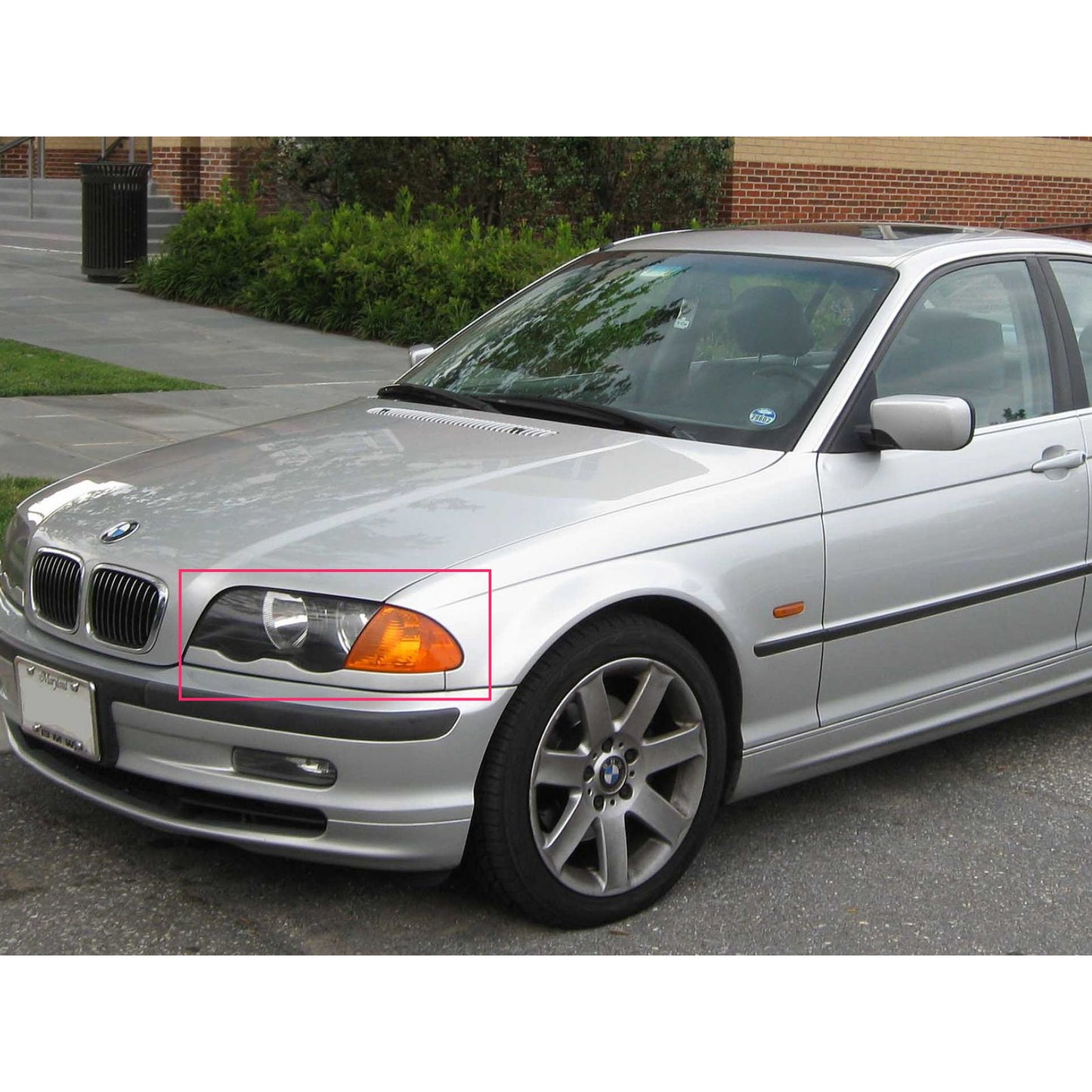 CrazyTheGod 3-Series E46 Fourth generation 1998-2002 Sedan 4D Angel-Eye Projector Headlight Headlamp Black V2 for BMW LHD