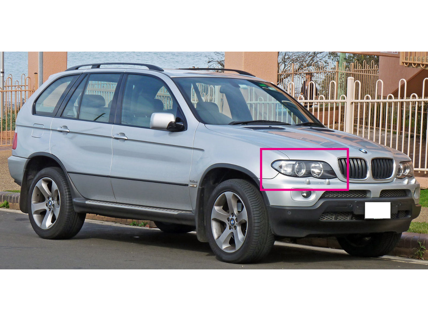 CrazyTheGod X5 E53 First generation 2004-2006 FACELIFTED SUV D2S HID XENON CCFL Headlight Headlamp CHROME for BMW RHD