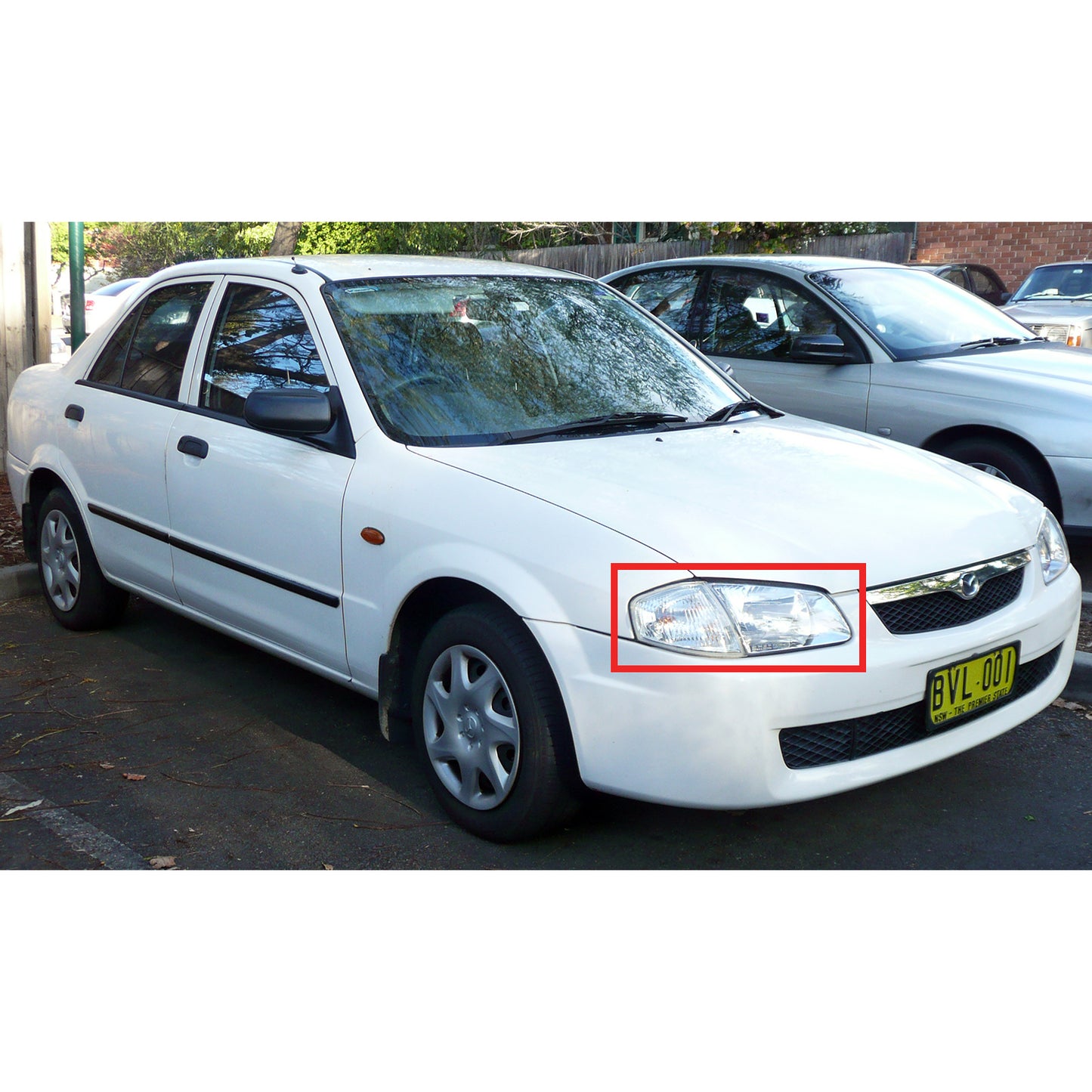 CrazyTheGod Protege BJ Thế hệ thứ tám 1998-2000 TRƯỚC KHI NÂNG CẤP Sedan/Wagon 4D/5D Đèn pha HID Bi-Projector LED Angle-Eye Đèn pha mạ crôm V1 cho MAZDA LHD