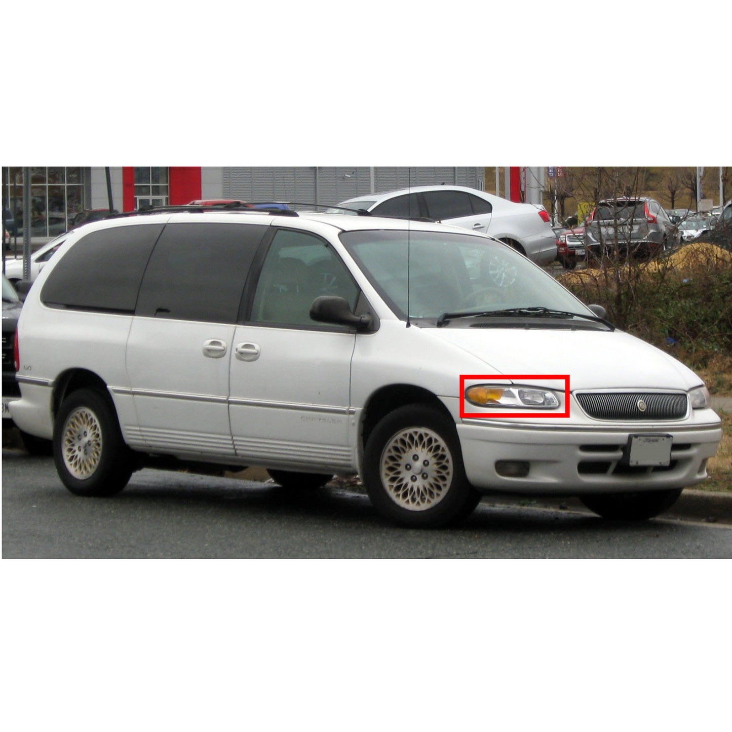 CrazyTheGod Town&Country 1996-1999 Đèn pha minivan 3D/4D LED Angel-Eye Projector Headlight Đèn pha mạ crôm cho CHRYSLER LHD