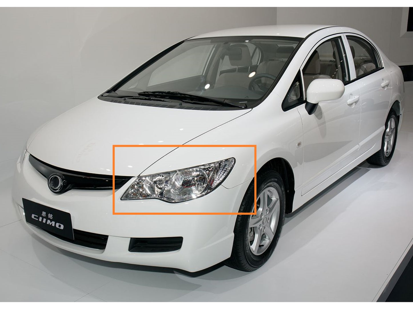 CrazyTheGod Ciimo 2012-2016 Sedan 4D Guide LED Angel-Eye Projector Headlight Đèn pha khói Đài Loan cho Dongfeng RHD