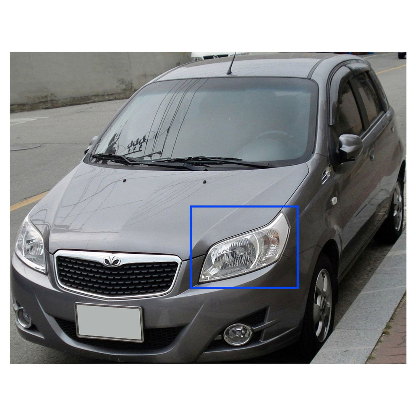 CrazyTheGod Gentra X thế hệ đầu tiên 2009-2011 Hatchback Facelift 5D Đèn pha trong suốt Đèn pha mạ crôm cho DAEWOO LHD
