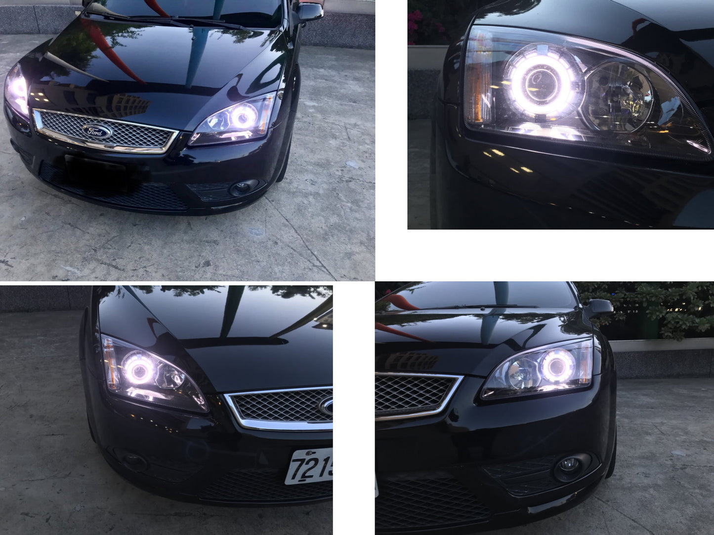 CrazyTheGod FOCUS Second generation 2005-2008 Sedan/Hatchback/Wagon 3D/4D/5D CCFL Projector Headlight Headlamp Black EUROPE for FORD LHD