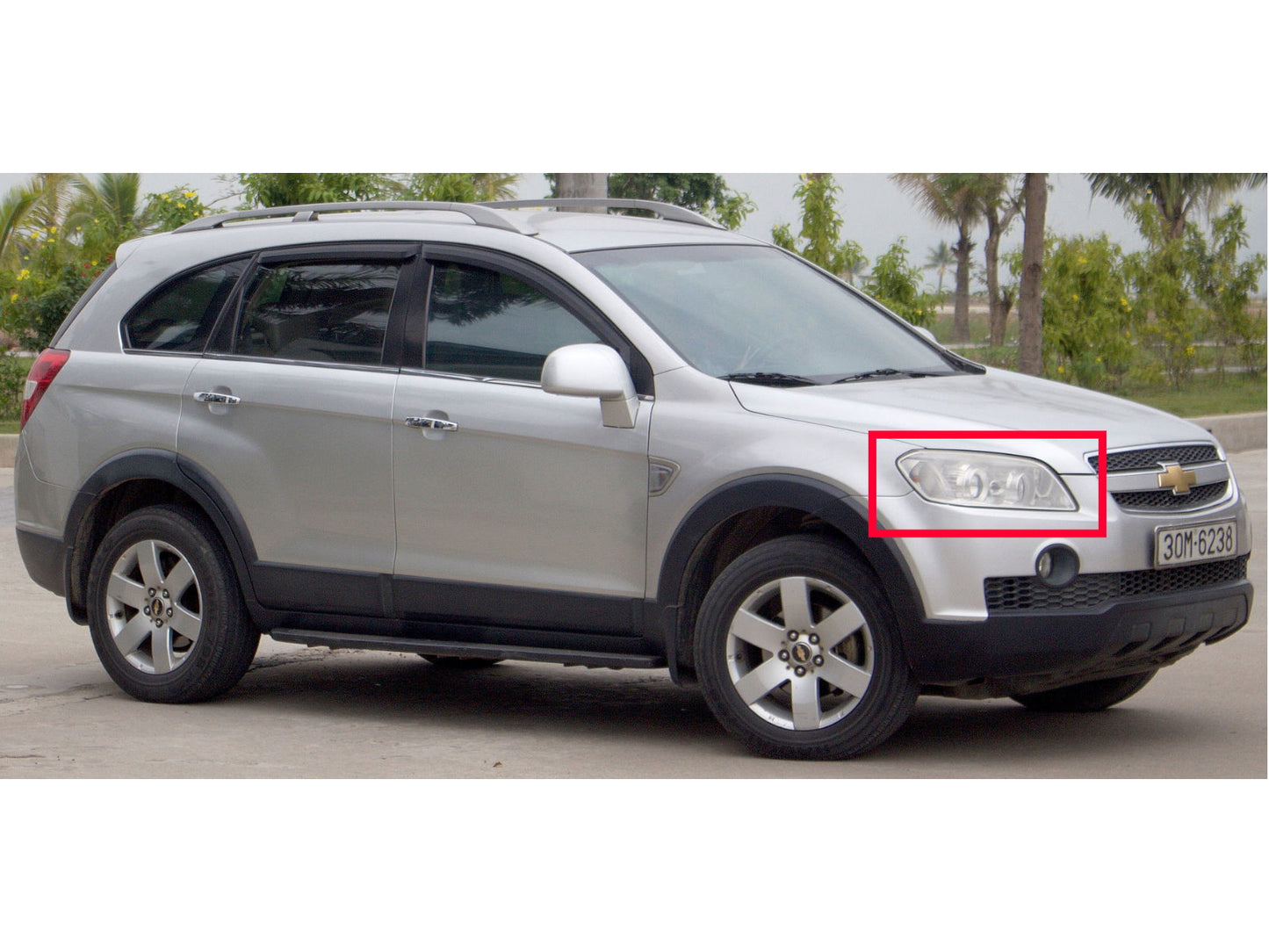 CrazyTheGod Captiva thế hệ đầu tiên 2006-2010 PRE-FACELIFT Wagon 5D Đèn pha Projector Đèn pha mạ crôm cho CHEVROLET CHEVY LHD