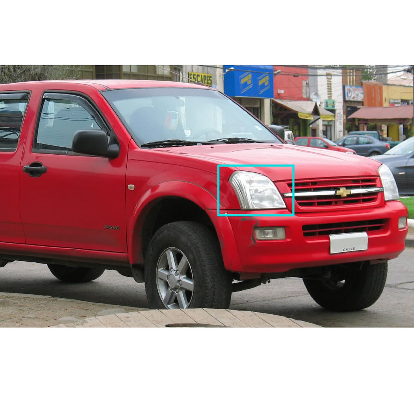 CrazyTheGod Dmax 2004-2008 Pre-Facelift Pickup 2D/4D Guide LED Angel-Eye Projector HID Headlight Đèn pha màu đen cho CHEVROLET CHEVY LHD