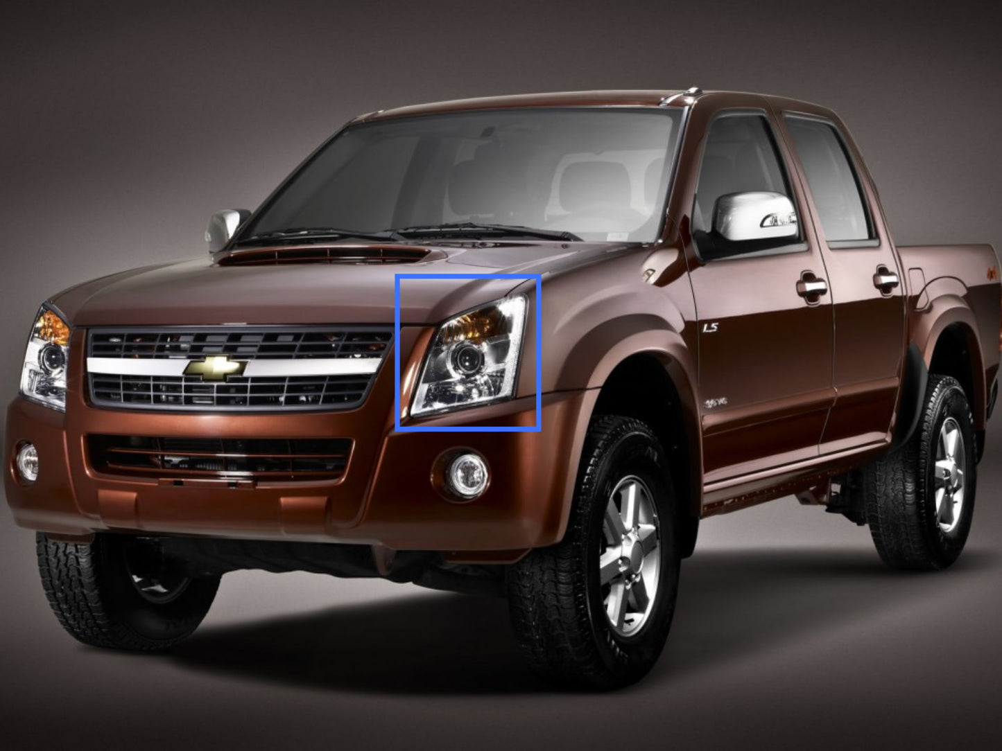 CrazyTheGod Dmax RA Thế hệ thứ ba 2007-2011 Xe bán tải nâng cấp 2D/4D Đèn pha Projector Đèn pha mạ crôm cho CHEVROLET CHEVY RHD