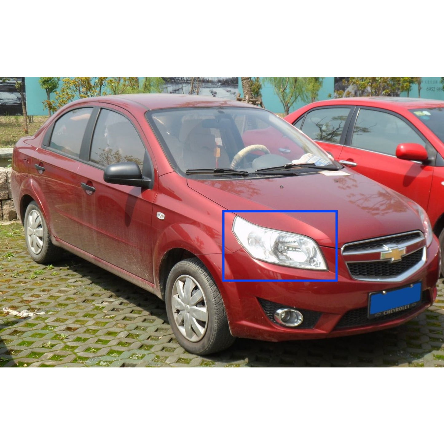 CrazyTheGod Lova T250 thế hệ đầu tiên 2009-2011 Sedan nâng cấp 4D Đèn pha trong suốt Đèn pha mạ crôm cho CHEVROLET CHEVY LHD