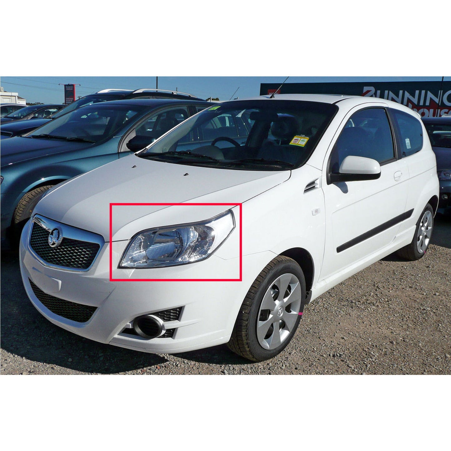 CrazyTheGod Barina Thế hệ thứ năm 2009-2011 Hatchback 5D Đèn pha trong suốt Đèn pha mạ crôm cho HOLDEN LHD
