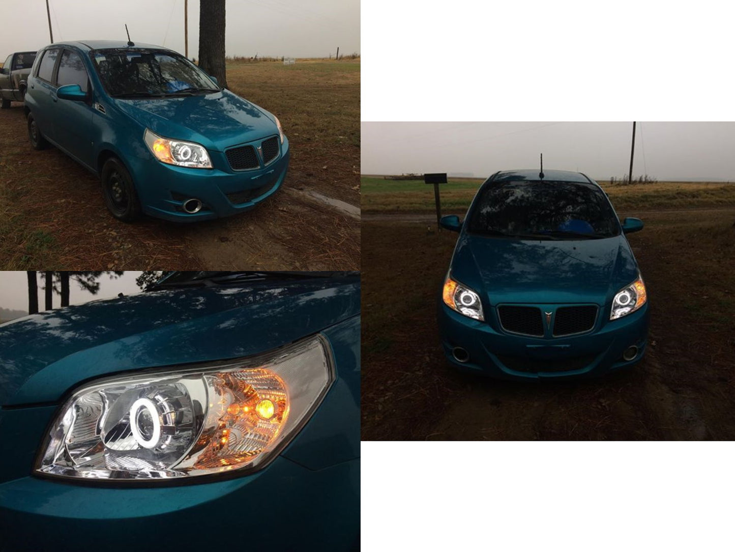 CrazyTheGod Barina TK Thế hệ thứ năm 2009-2011 Hatchback 3D CCFL Đèn pha Máy chiếu Đèn pha Chrome cho HOLDEN RHD