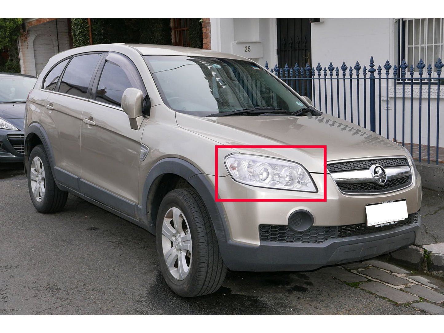 CrazyTheGod Captiva 2006-2010 PRE-FACELIFT Wagon 5D Đèn pha Projector Đèn pha mạ crôm cho HOLDEN RHD