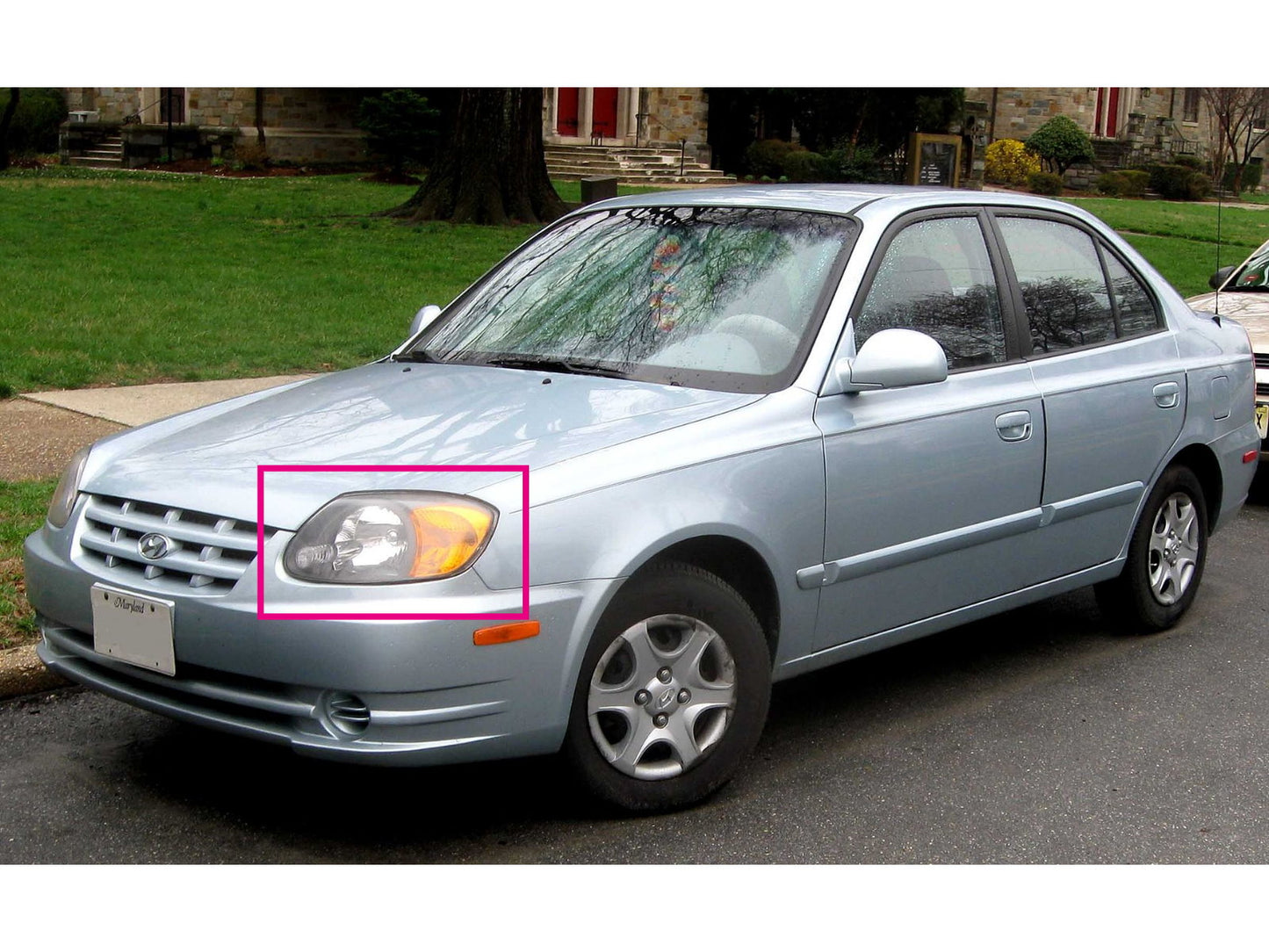 CrazyTheGod Accent/Verna LC Second generation 2003-2005 FACELIFT Sedan 4D CCFL Projector Headlight Headlamp Chrome for HYUNDAI RHD