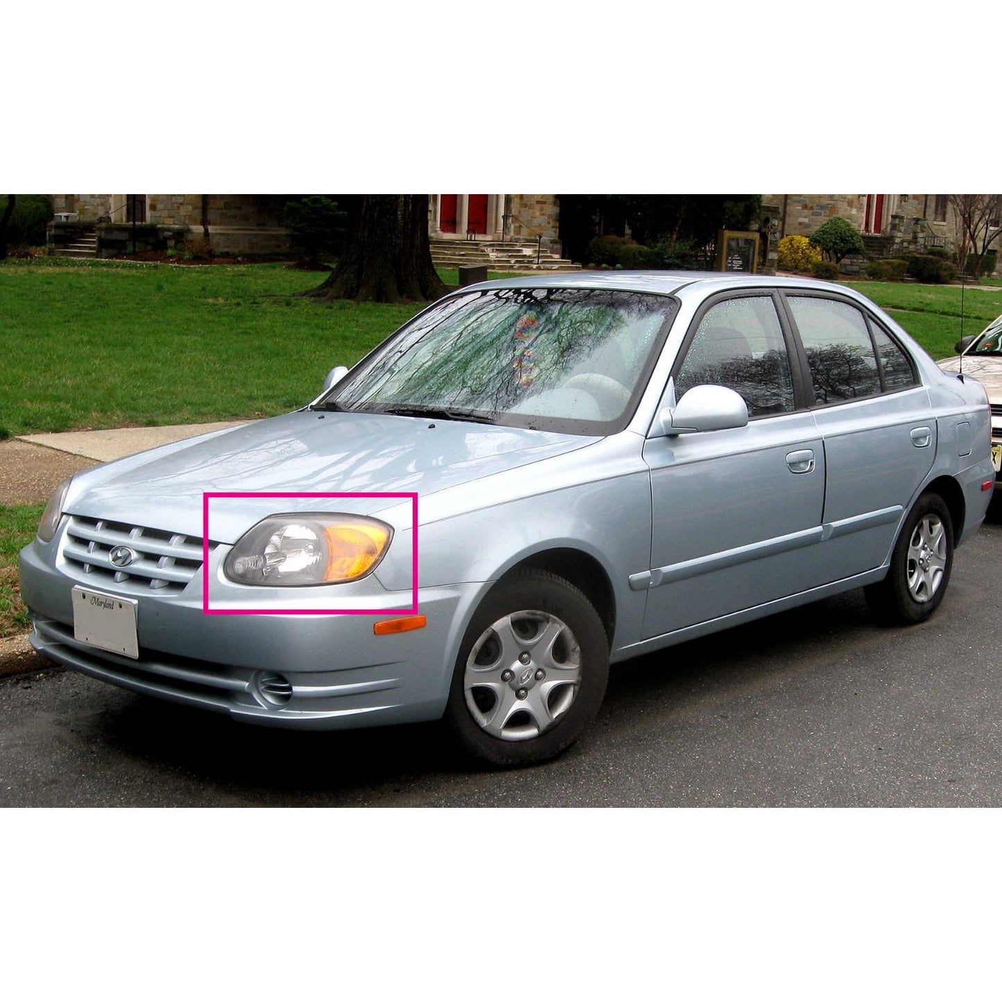 CrazyTheGod Accent/Verna LC Second generation 2003-2005 Facelift Sedan 4D Guide LED Angel-Eye Projector Headlight Headlamp Chrome for HYUNDAI LHD