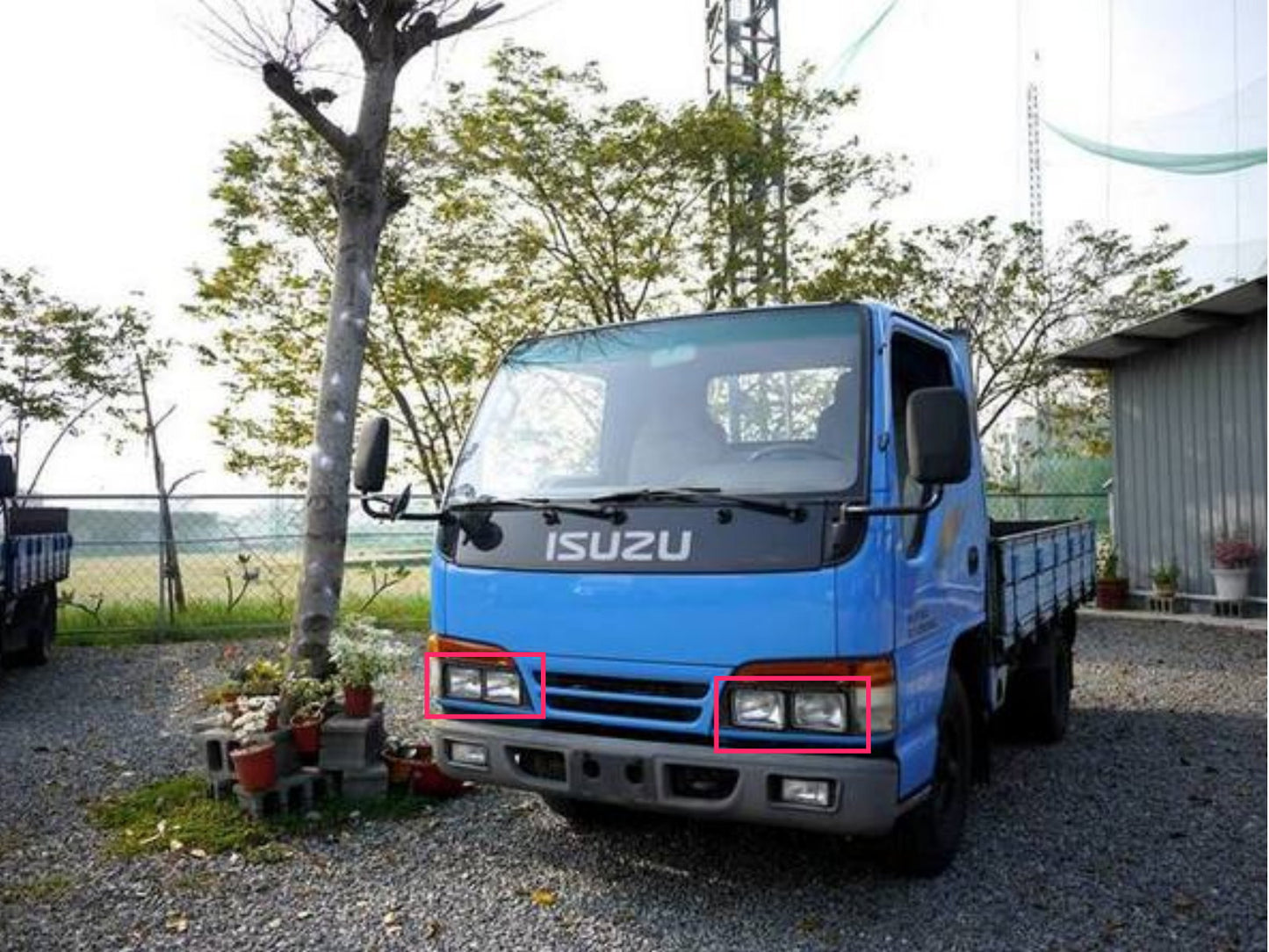 CrazyTheGod ELF 100P Thế hệ thứ năm 1993-2003 Xe tải 2D Đèn pha trong suốt Đèn pha mạ crôm cho ISUZU LHD