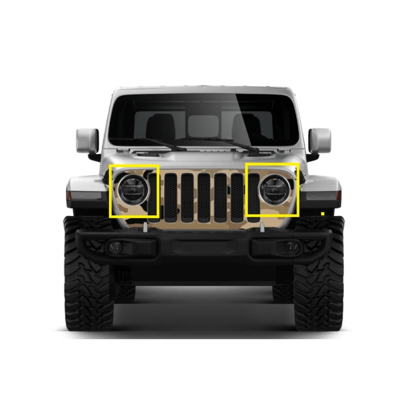 nullCrazyTheGod Gladiator 2018-Present OE Headlight Headlamp Chrome for JEEP