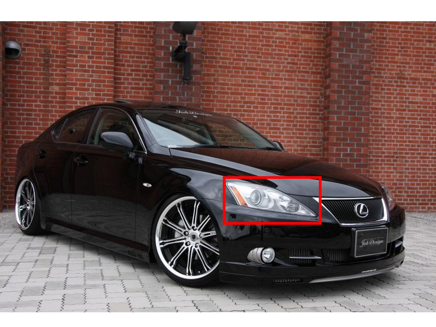 CrazyTheGod IS IS250/IS350 XE20 Second generation 2006-2009 PRE-FACELIFT Sedan/Convertible 2D/4D Guide LED Angel-Eye Projector HID Headlight Headlamp Black V1 for LEXUS RHD