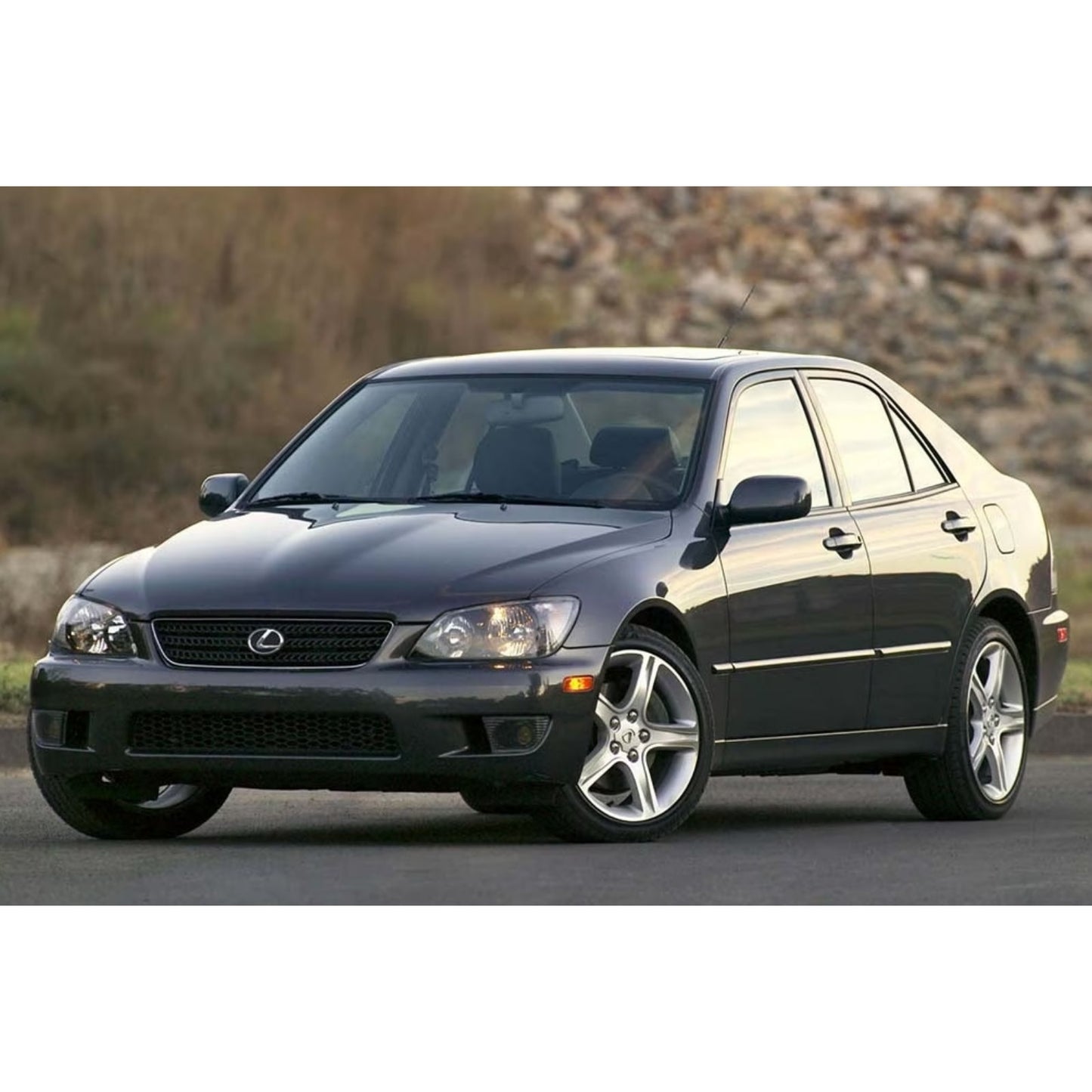 CrazyTheGod IS IS200/IS300 XE10 First generation 1999-2005 Sedan 4D Guide LED Angel-Eye Projector HID Headlight Headlamp Black for LEXUS LHD
