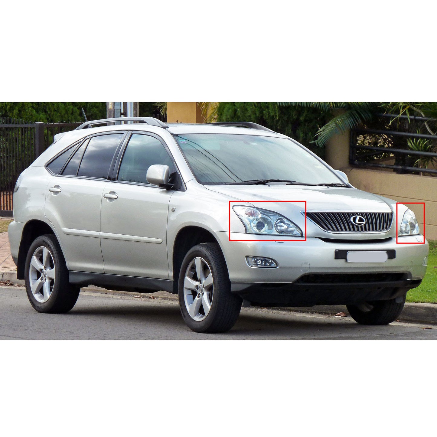 CrazyTheGod RX RX330/RX350/RX400H XU30 Second generation 2003-2009 SUV 5D D2S HID XENON Headlight Headlamp Black for LEXUS LHD