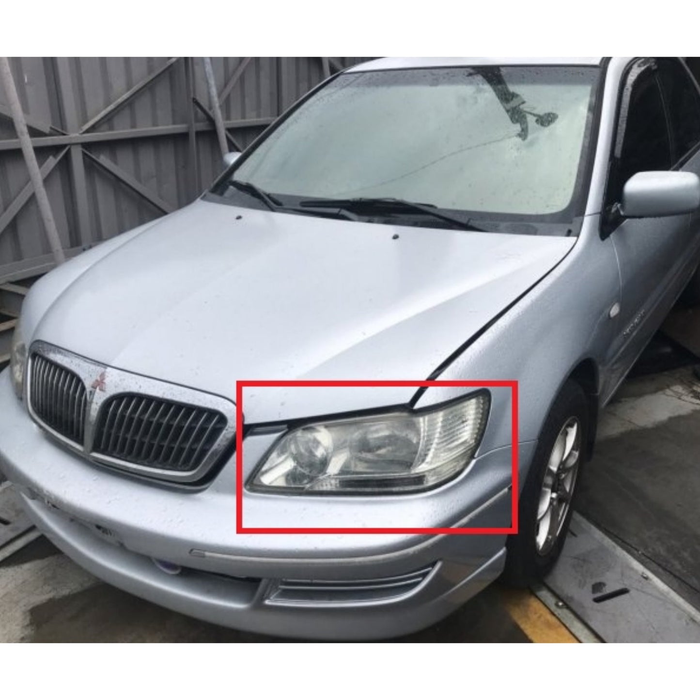 CrazyTheGod Lancer CEDIA/CG 2001-2003 Wagon/Sedan 4D/5D Guide LED Angel-Eye Projector Headlight Headlamp Chrome EU for Mitsubishi RHD