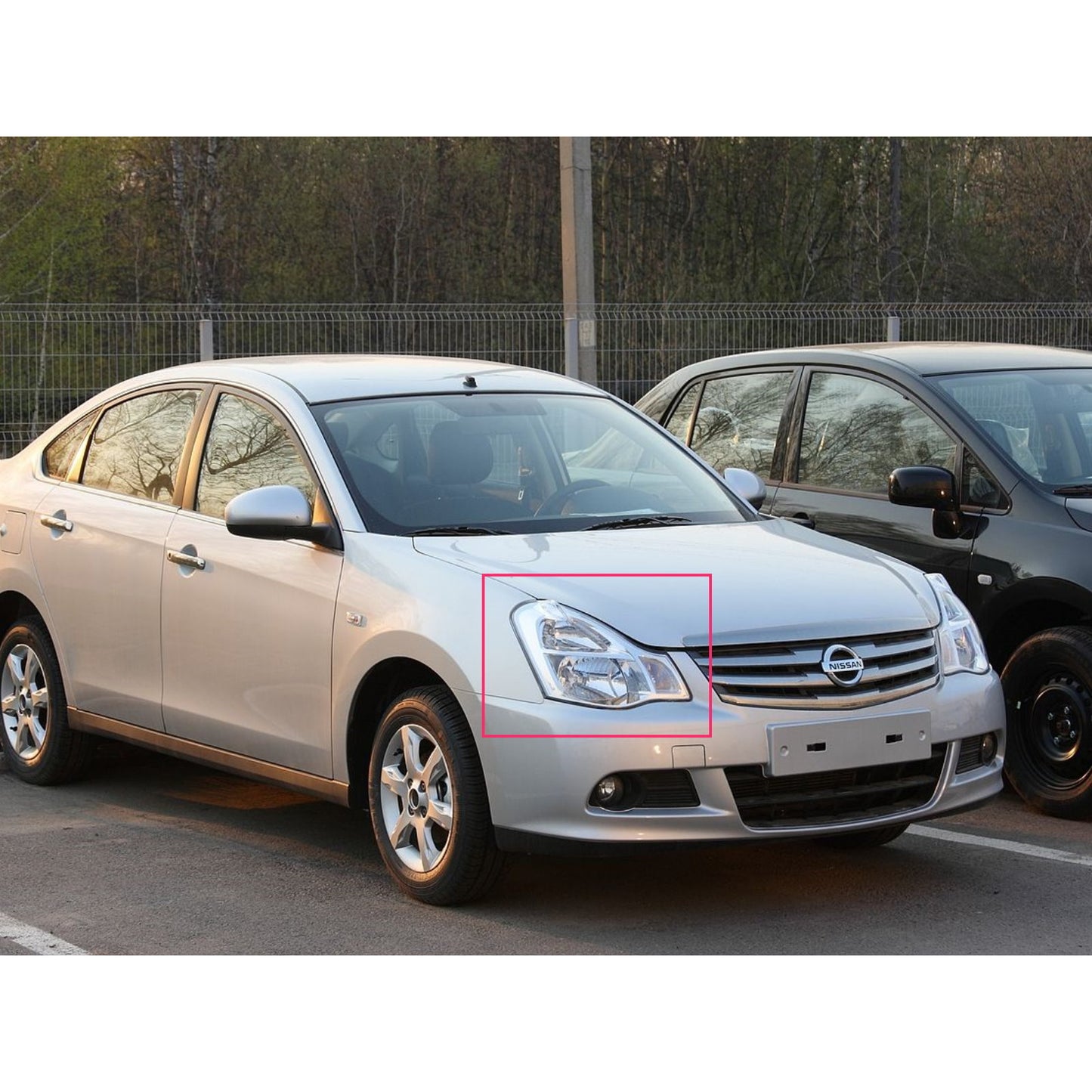 CrazyTheGod Almera G11 2012-2018 Sedan 4D Clear Headlight Headlamp Chrome for NISSAN LHD